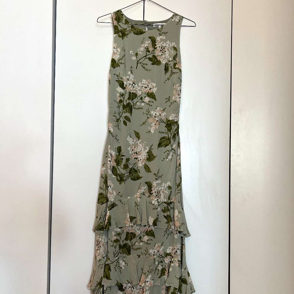 Worn once - perfect condition floral Reformation wedding guest dress